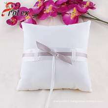2015 White Wedding Bridal Ring Pillow with Bow Decoration